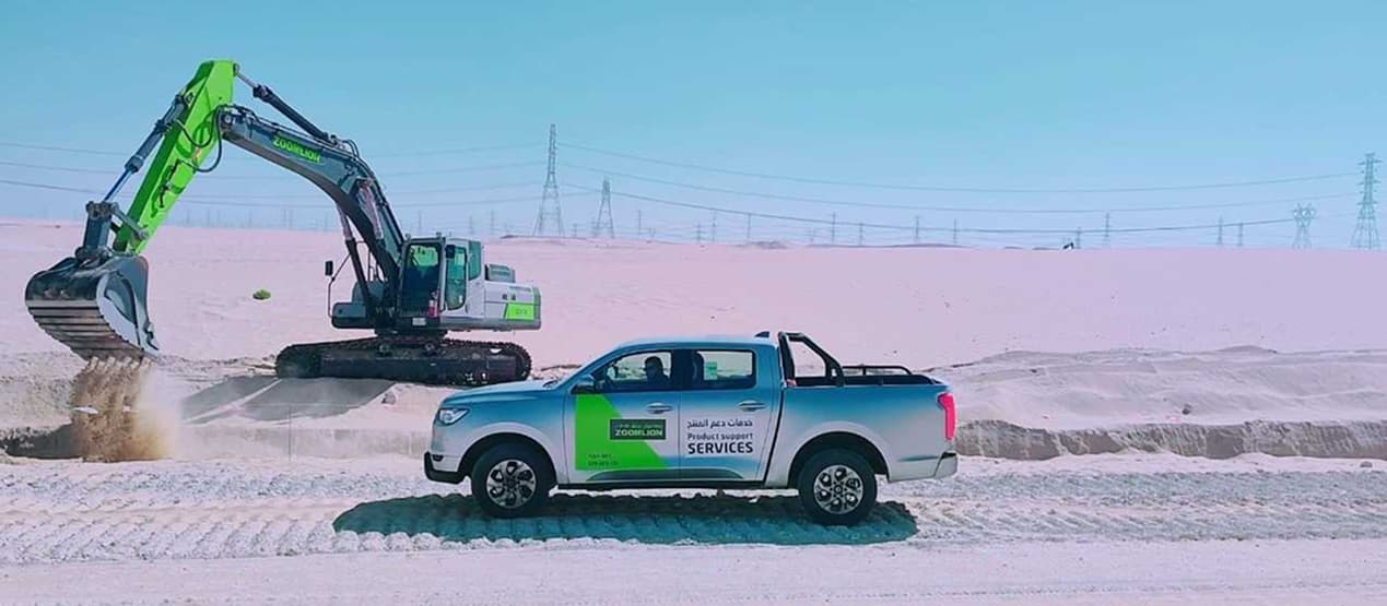 Zoomlion Service Vehicle in Desert