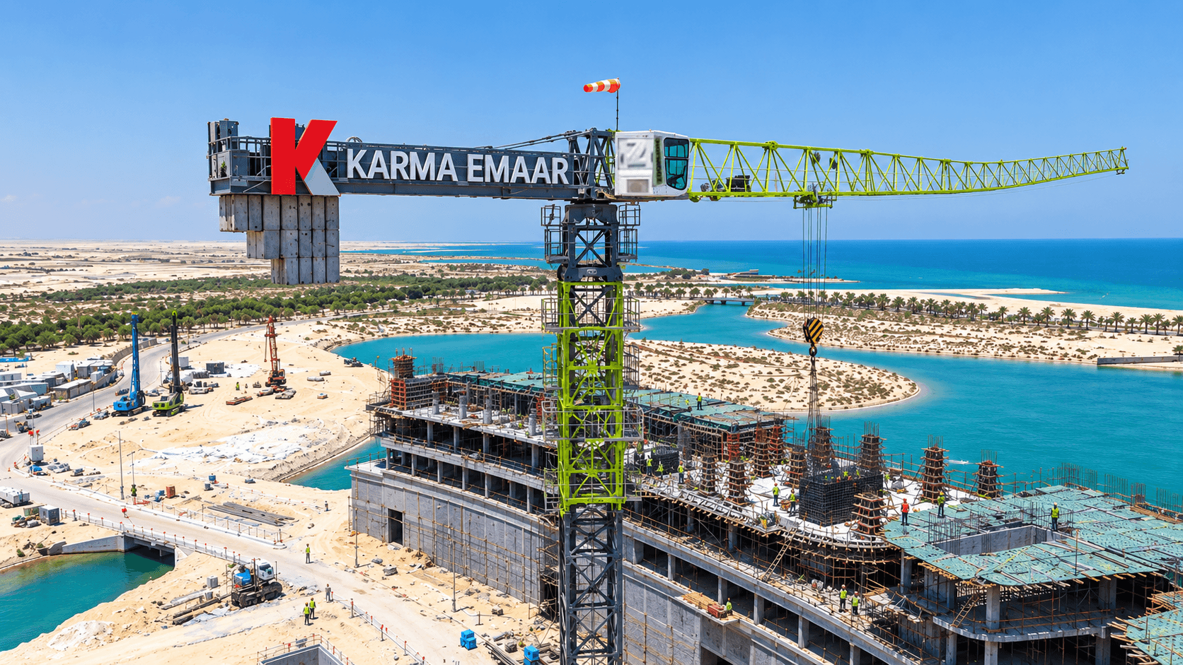 Zoomlion Cranes at Dana Beach Resort, Al Khobar