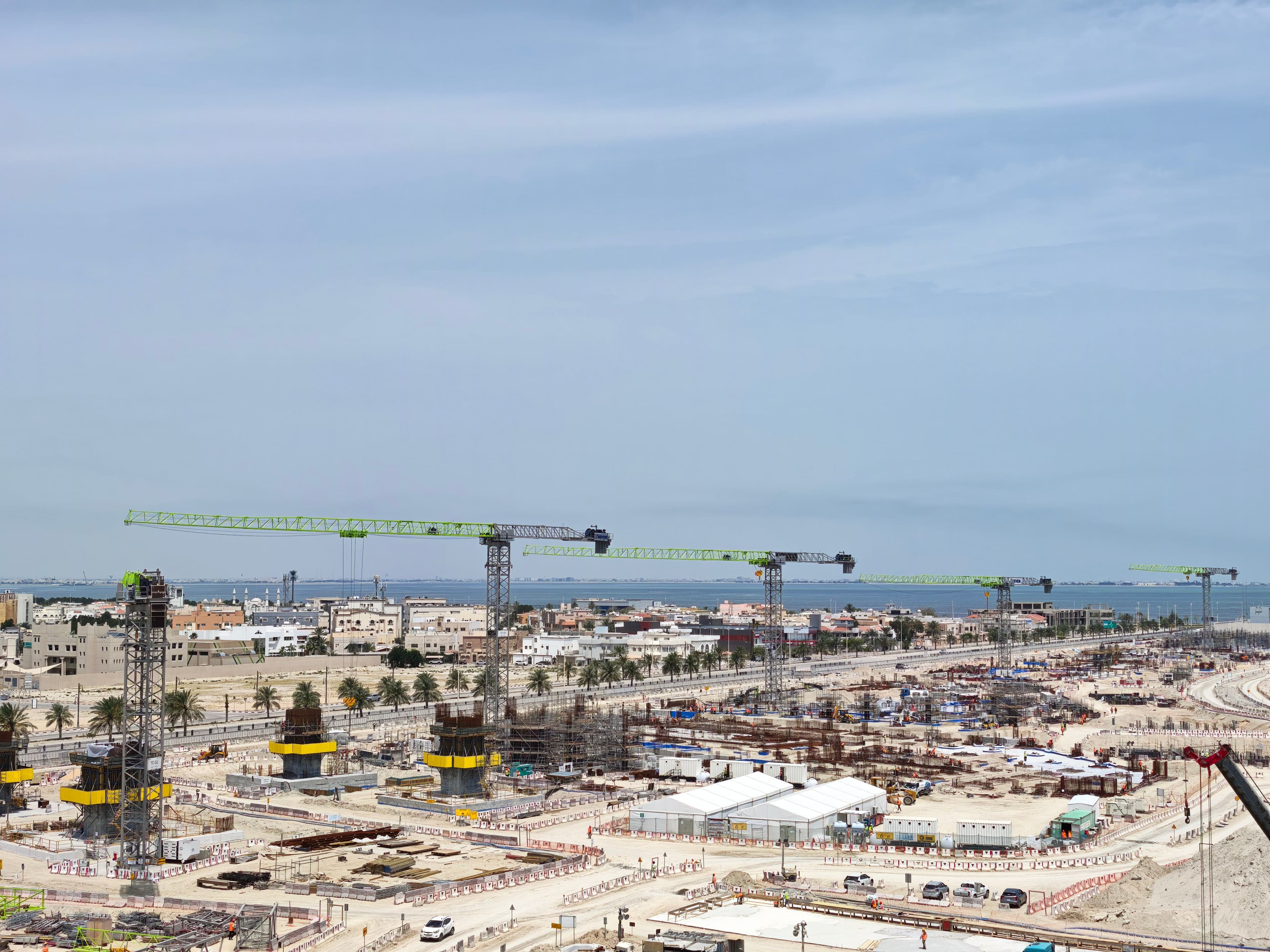 Zoomlion Tower Cranes Power Construction at SEVEN Entertainment Park in Al Khobar
